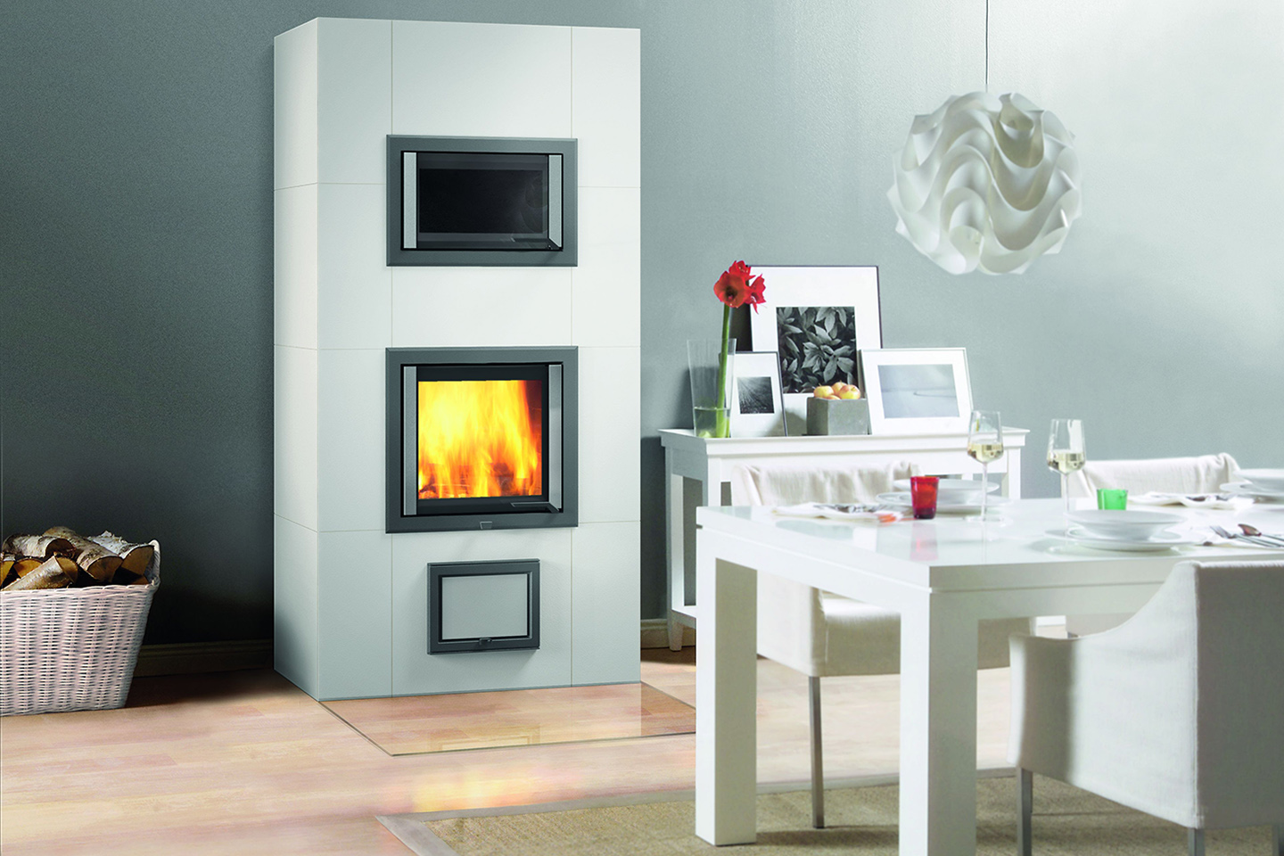 Finn zsírkő hőtárolós kandalló